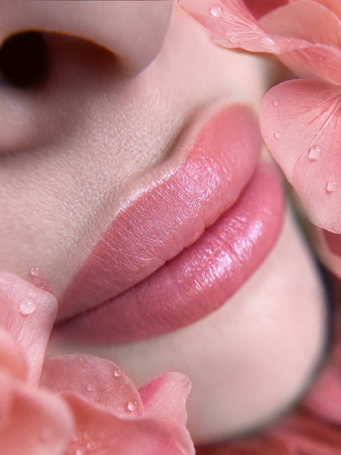 Detalle de un trabajo de labios